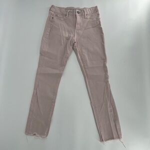Articles Of Society Pink Rough Hem Straight Leg Jeans Size 26 Women’s